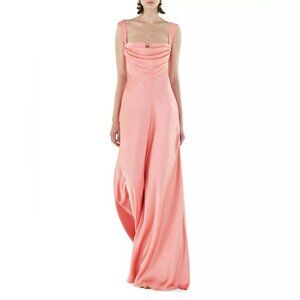 Elegant Pink Maxi Dress